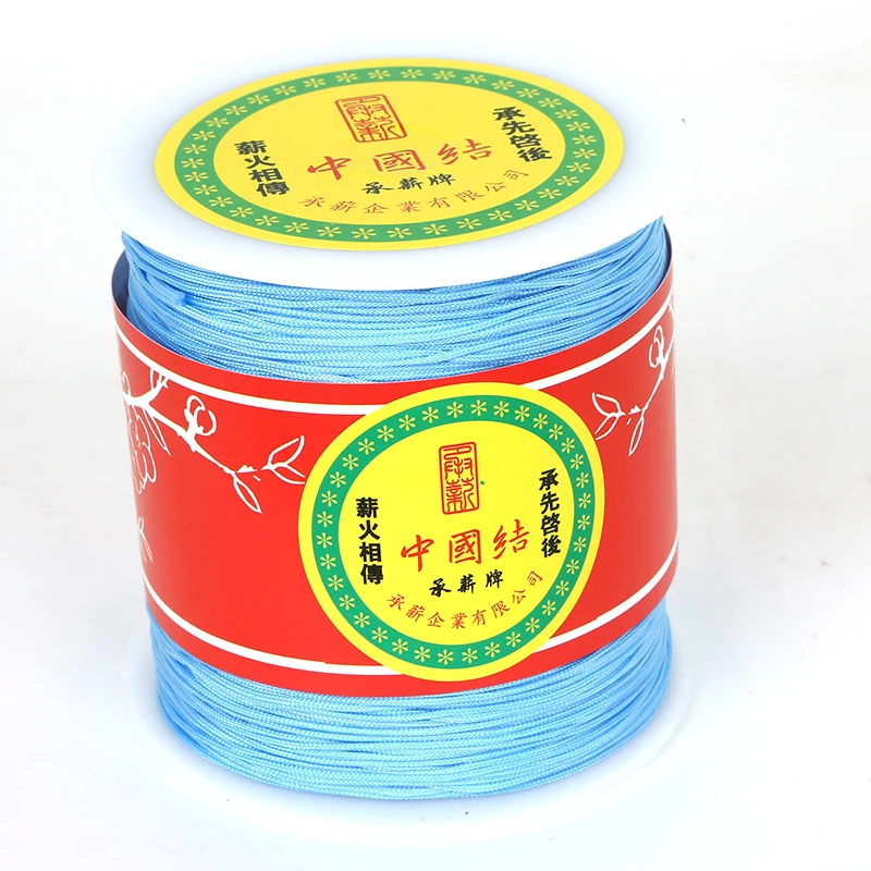 Высокое качество 300 ярдов/рулон 1 мм поли шнур китайский узел веревка макраме нить