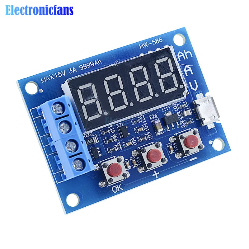 Тестер емкости аккумуляторной батареи ZB2L3 светодиодный цифровой тестер литий