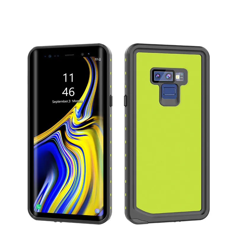 Lamorniea водонепроницаемый чехол для samsung Galaxy S10 S8 S9 Plus противоударный чехол для samsung Galaxy Note 8 9 S10E S10 S9 S8 Plus - Цвет: Green
