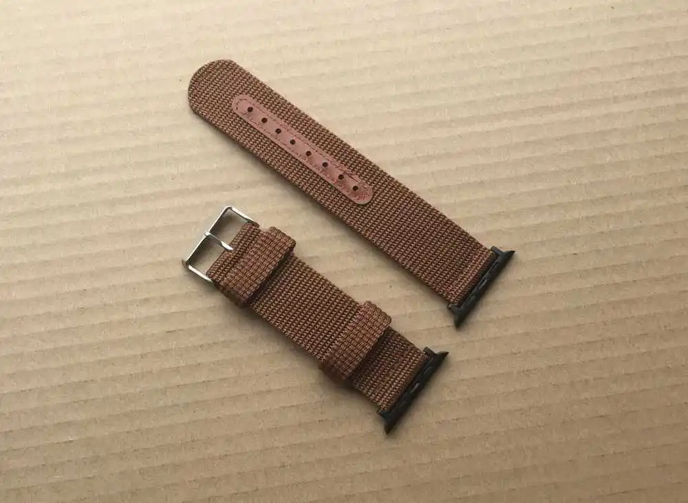 Нейлоновый ремешок для часов Apple hublo спортивный кожаный браслет серии 3/2/1 iwatch suunto