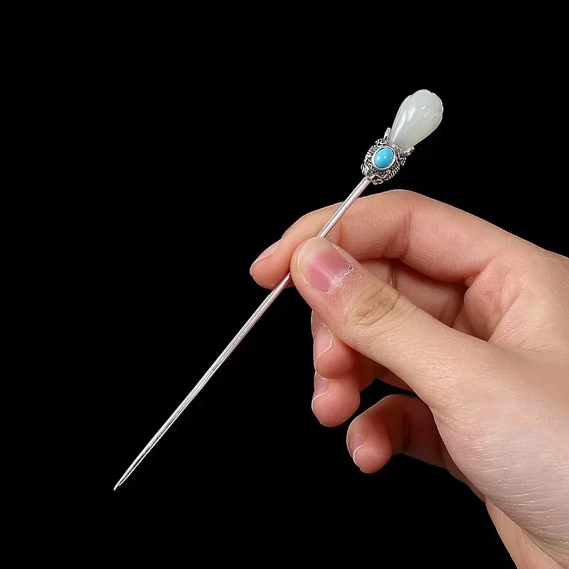 Заколки для волос Amxiu женские ручной работы из натурального камня Винтажные