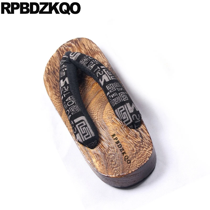 Шлепанцы Geta с открытым носком без застежки повседневные японские шлепанцы