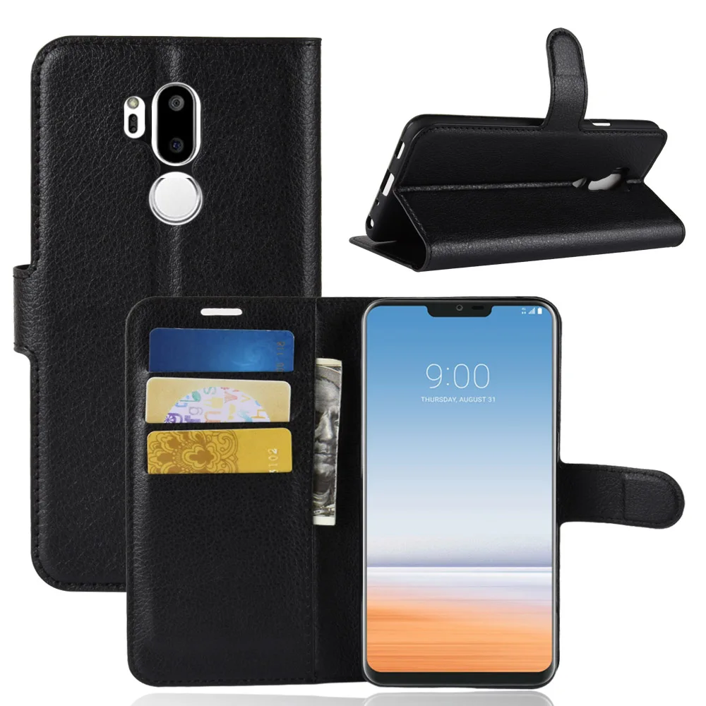 

GUEXIWEI Brand Retro Wallet Leather Case for for LG G7 360 Protective Magnetic Stand Flip Cover for LG K8 2018 Phone Shell
