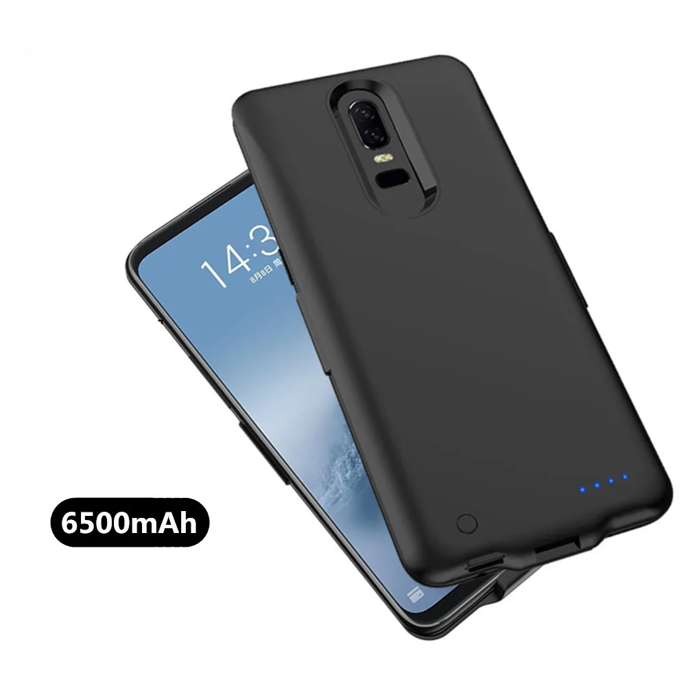 Чехол для зарядного устройства Oneplus 6T чехол аккумулятора 6500 мАч портативный с