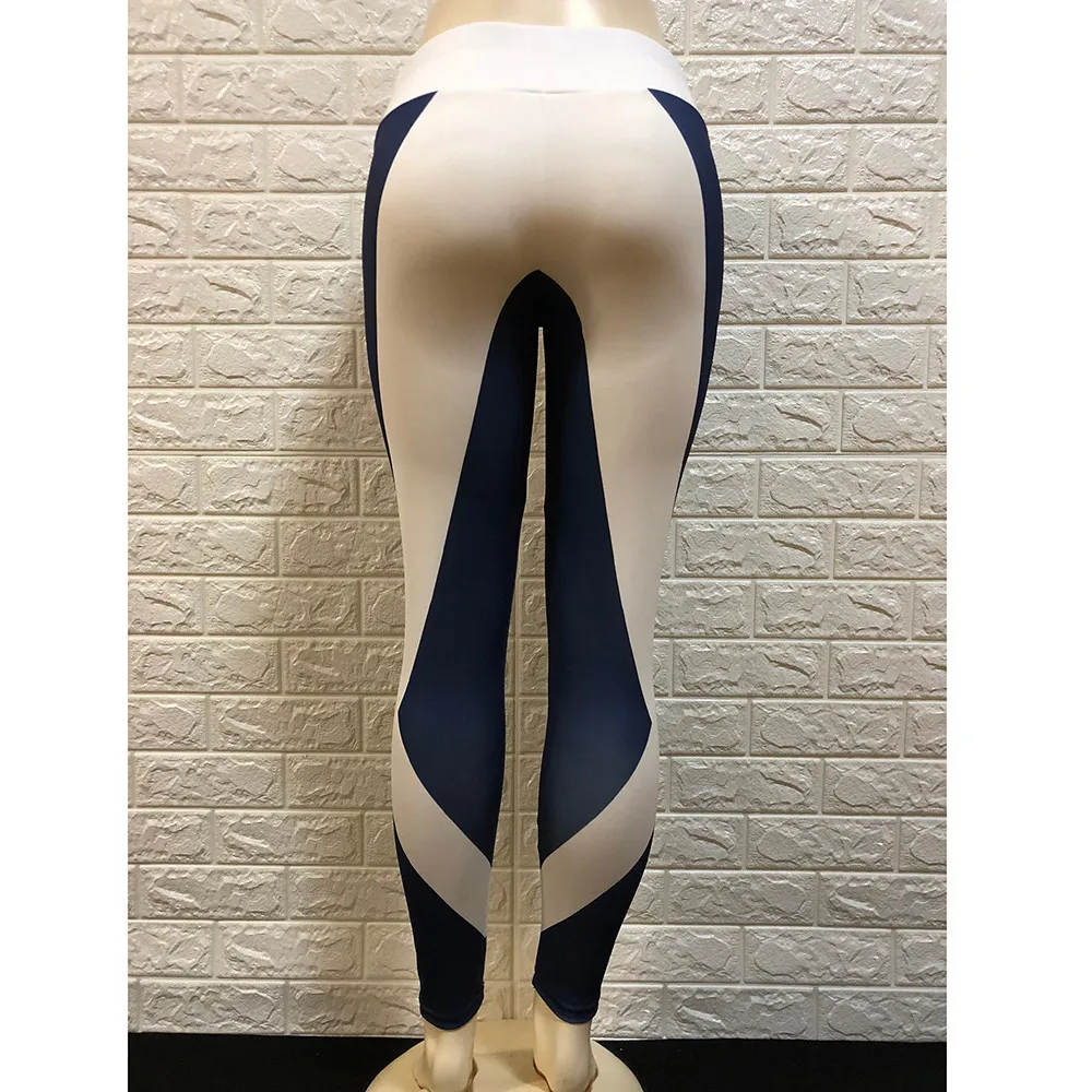 

Women's Striped Workout Leggings Fitness Pants Sports Gym Running Trousers Athletic Skinny Running Long Pants