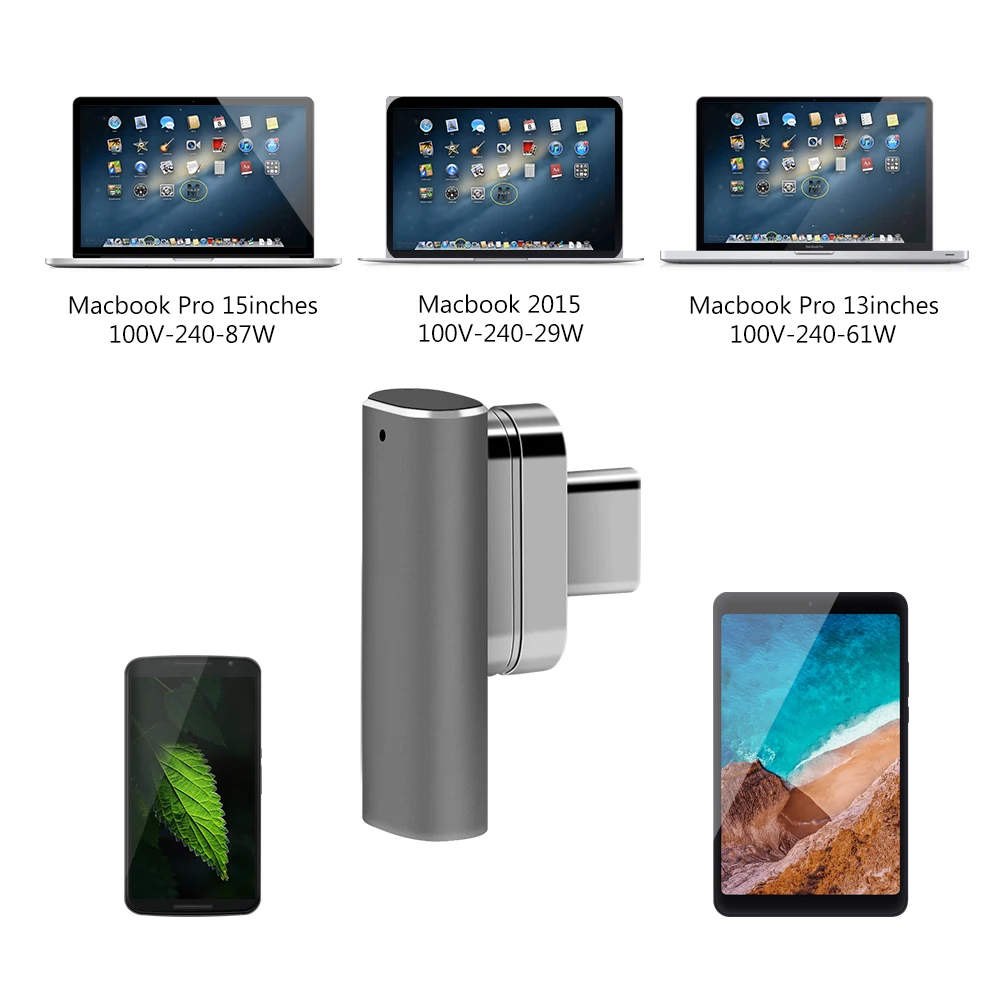 Магнитный адаптер USB Type C для ноутбуков телефонов и планшетов iPhone Android|Переходники