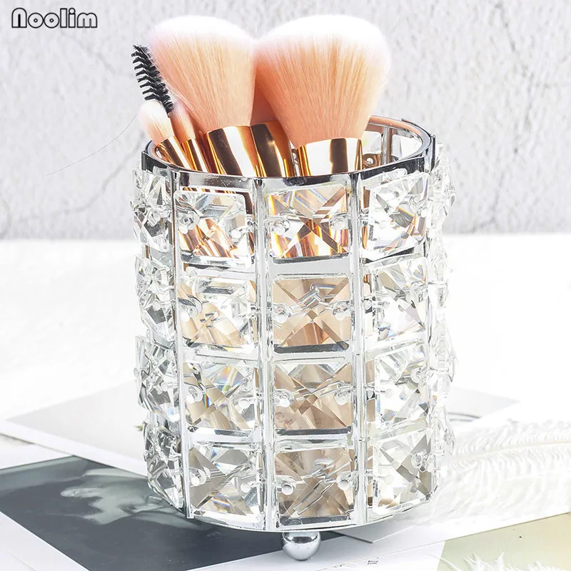 NOOLIM Европейский держатель для кистей макияжа ручки Кристальное ведро карандаш