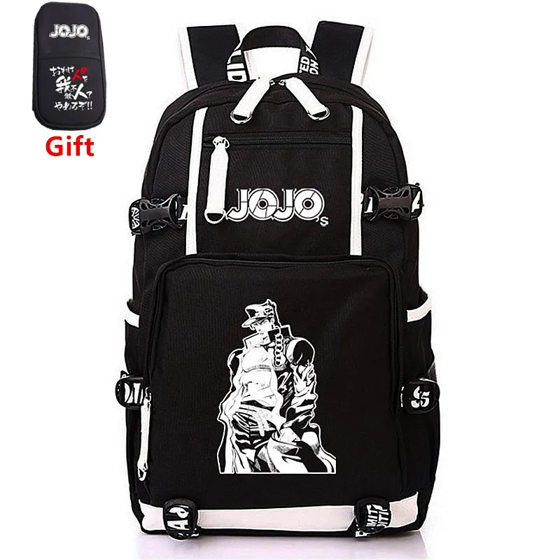 Школьный рюкзак с USB зарядкой и принтом Невероятные приключения Джоджо|Мужские