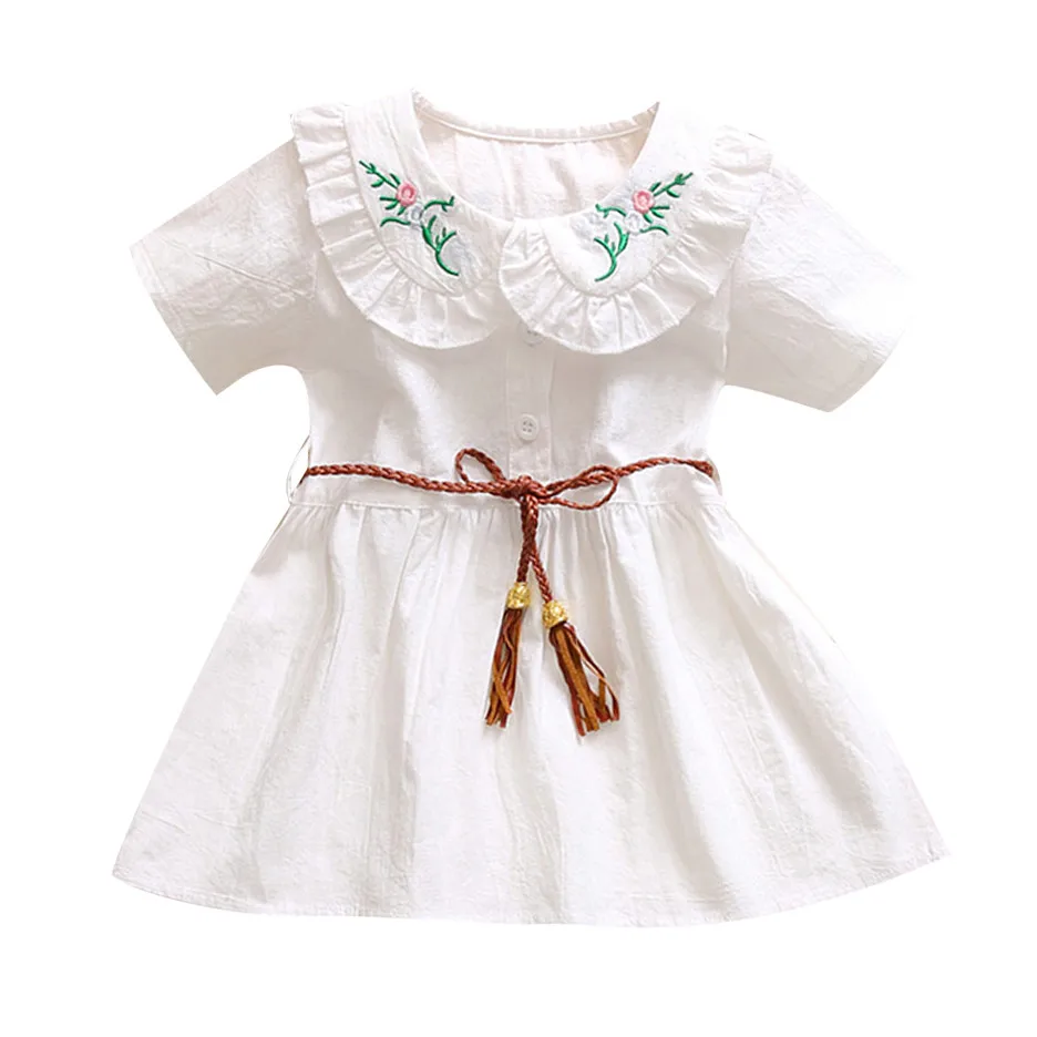CHAMSGEND Robe Fille Enfant Mariage De Soiree/платья принцессы с короткими рукавами и цветочным