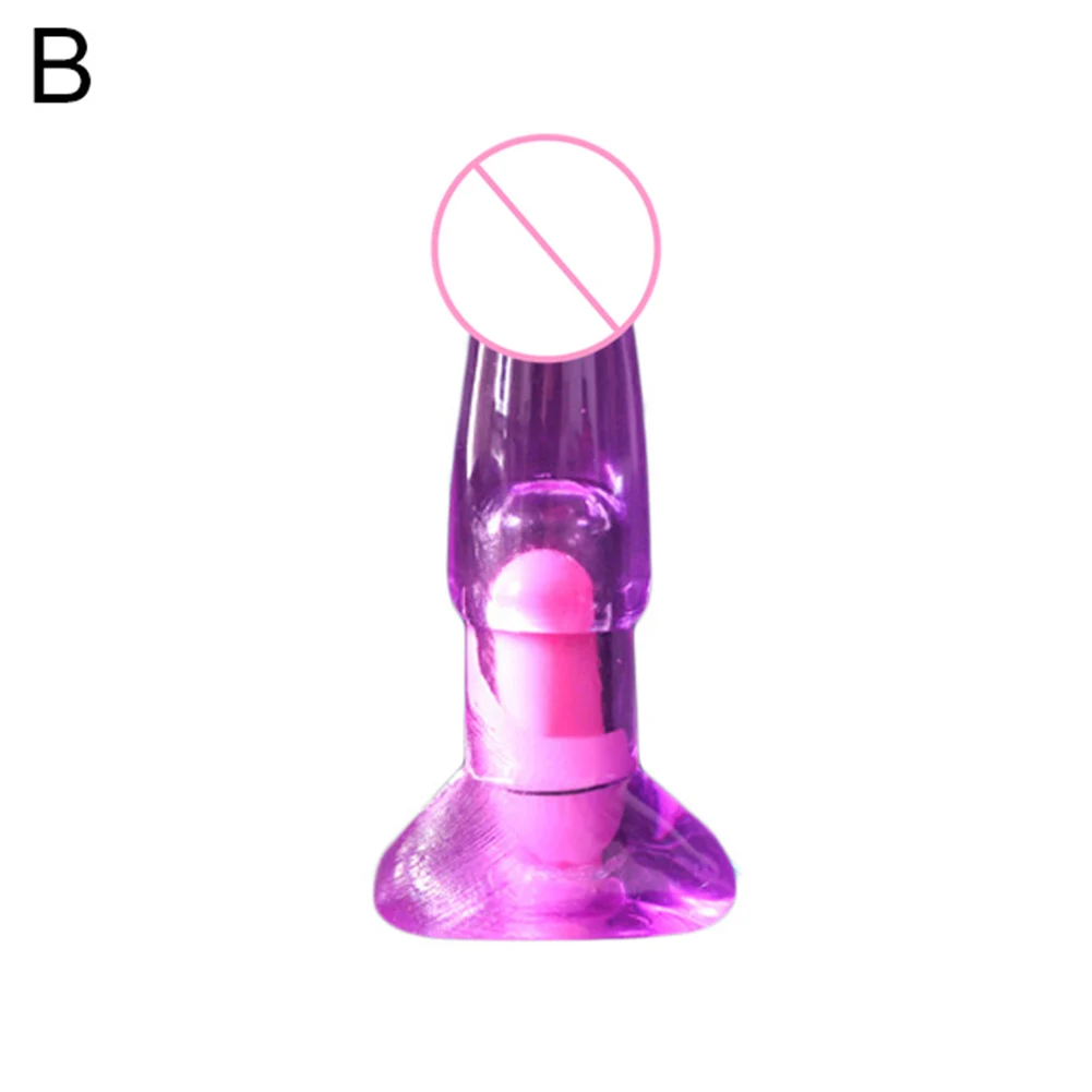 12cm Silicone Jelly Design G-Spot Vibrating Anal Plug Adult Women Masturbation Couple Sex Toy NEW |