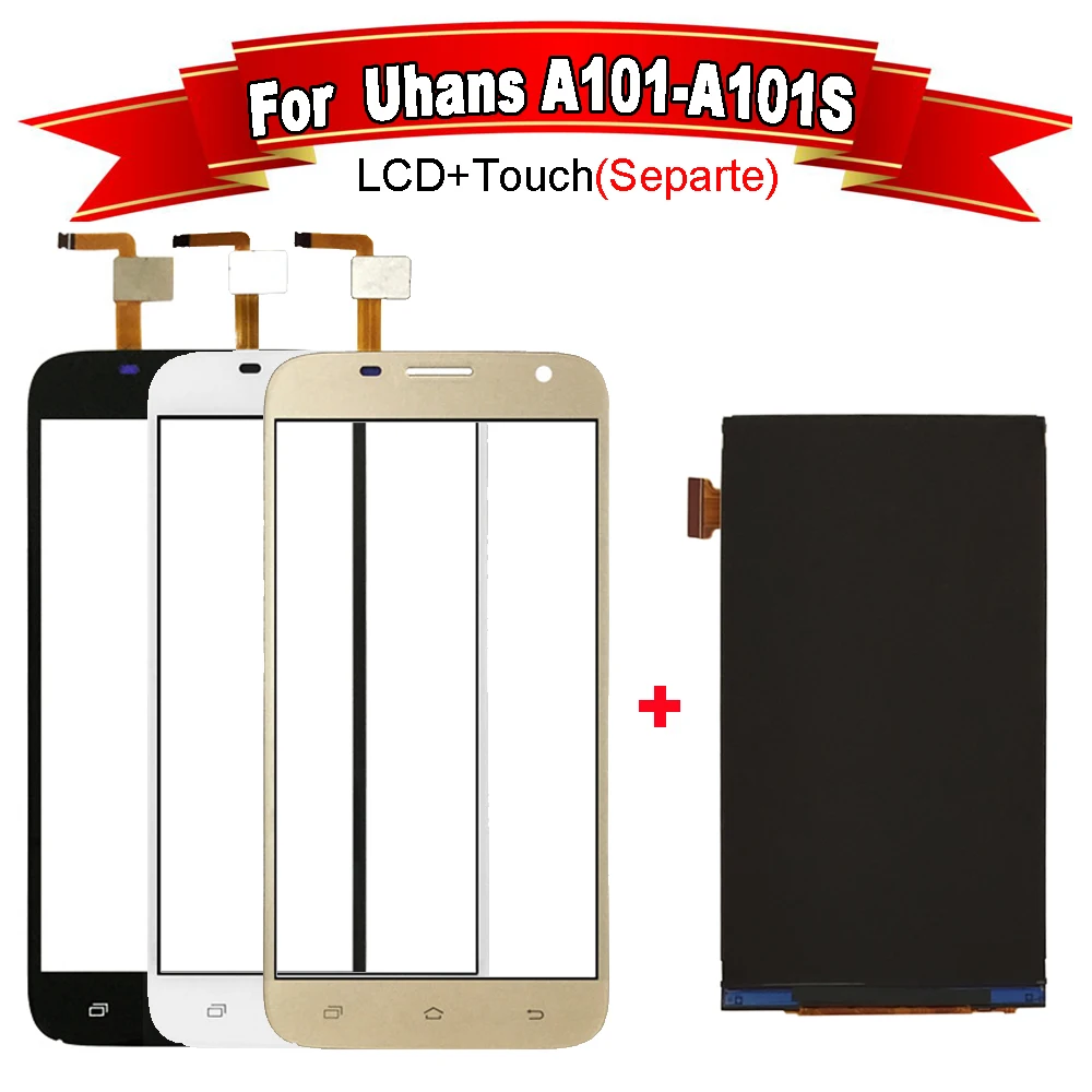 5 0 &quotдюймов для Uhans A101 A101s ЖК дисплей Дисплей + сенсорный экран Экран аналогово