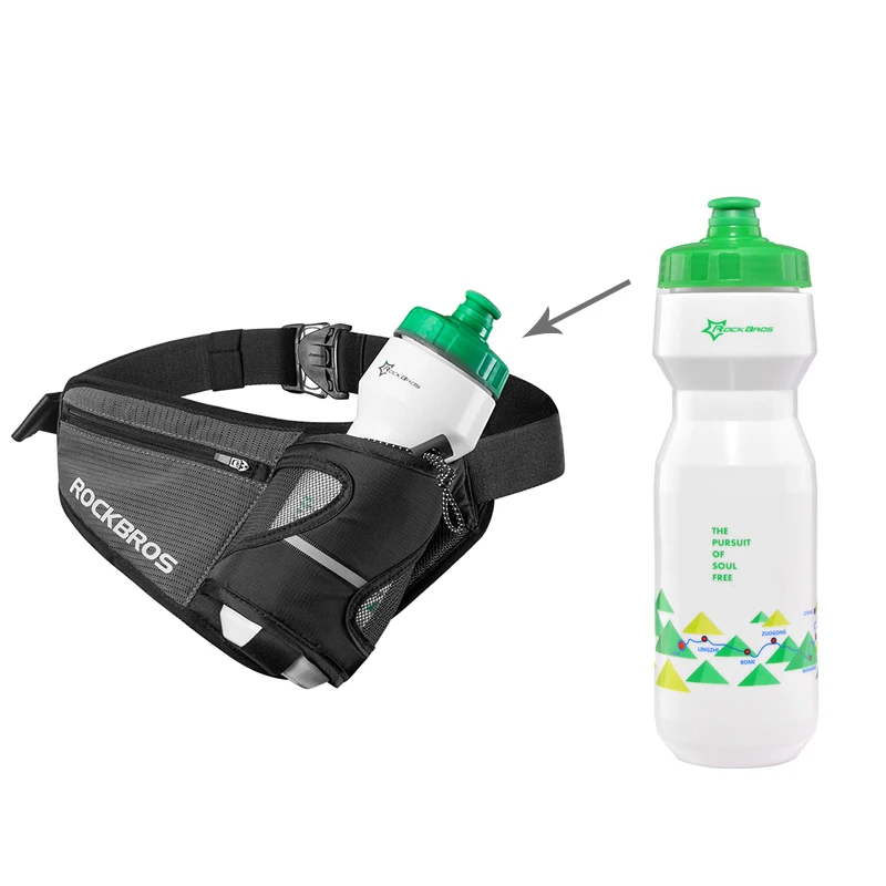 Bag and Bottle 02 ROCKBROS пояс для бутылки с водой Сумка светоотражающие скалолазание спортивные сумки Softback походы, кемпинг, катание на веосипеде путешествия Фитнес Бег поясная сумка - Цвет: Bag and Bottle 02