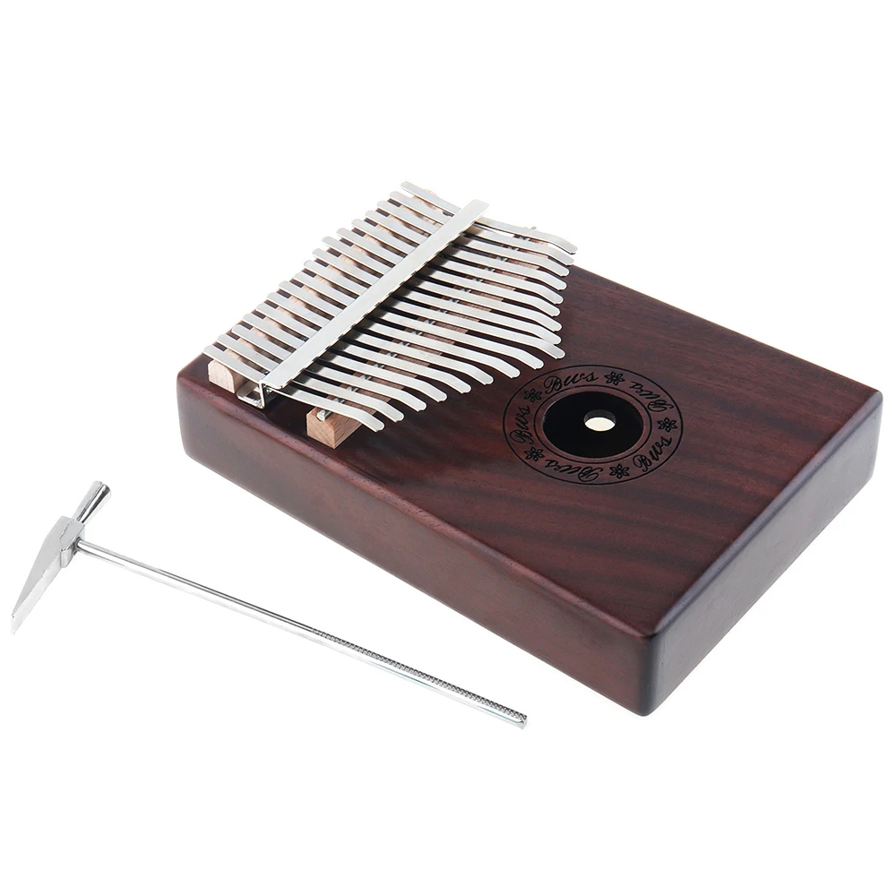 17 клавиш Kalimba одноплатный красное дерево палец пианино Mbira мини-клавиатура музыкальный инструмент с полными аксессуарами
