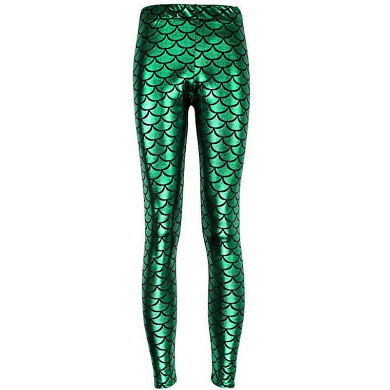 Женские леггинсы в виде рыбки русалки размера плюс модные сексуальные с высокой