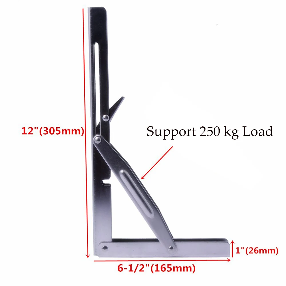 Треугольный складной кронштейн из нержавеющей стали для верстака настольного