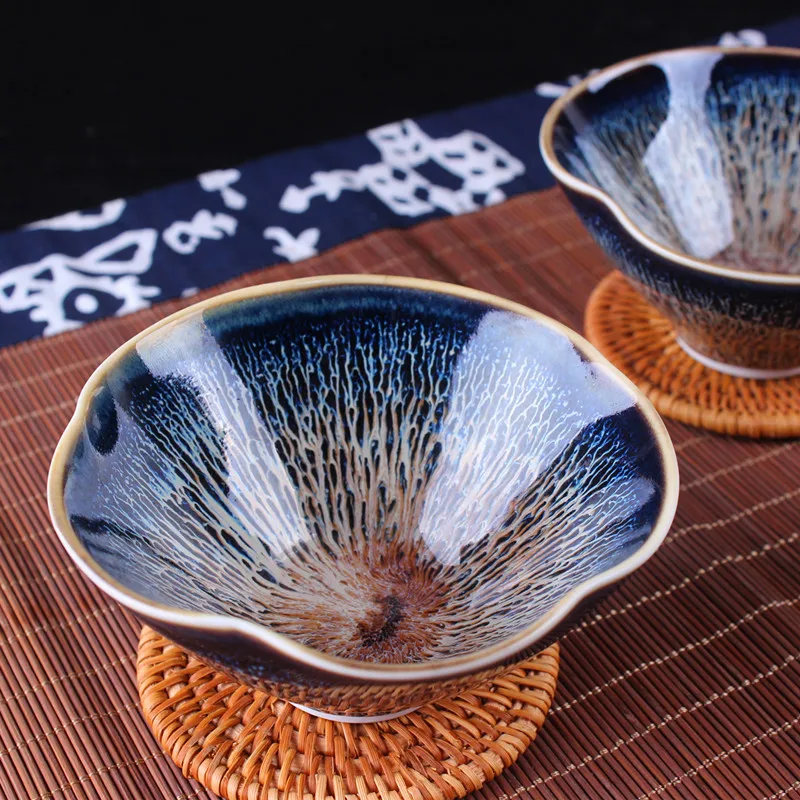 4 шт./лот высококачественный китайский чайный набор Цзиндэчжэнь temmoku