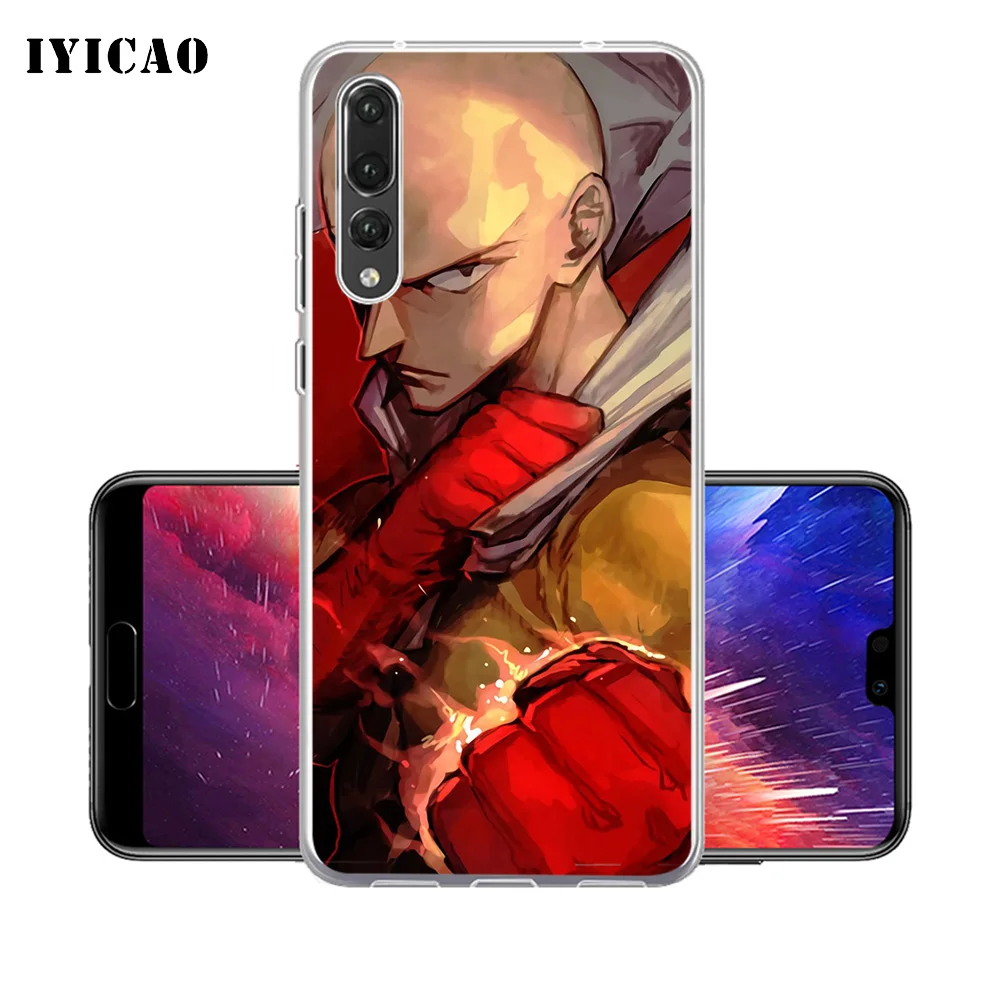 IYICAO One Punch Man Saitama Мягкий силиконовый чехол для телефона Huawei P30 P20 Pro P10 P9 P8 Lite P Smart TPU |