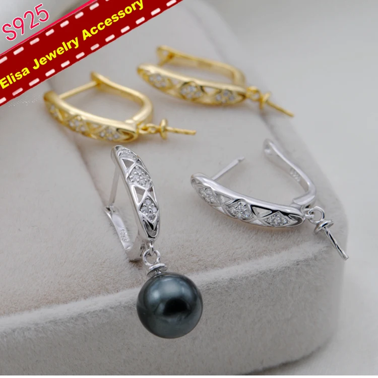 3 пар/лот классические жемчужные серьги S925 Стерлинговое Серебро женские