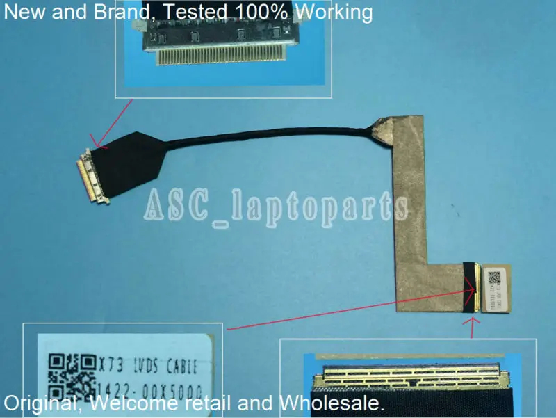 Новый оригинальный ЖК-светодиодный видеокабель для ASUS A73E K73SV K73E X73E K73A K73BY кабель