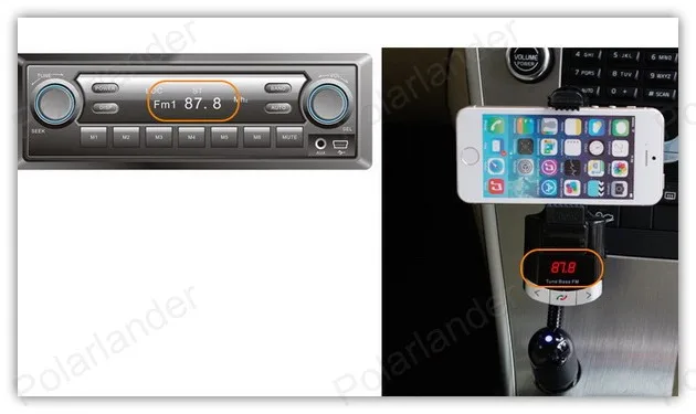 Multi-function mobile phone clip Support USB AUX input Infrared remote control Bluetooth V2.1 for smart GPS | Автомобили и