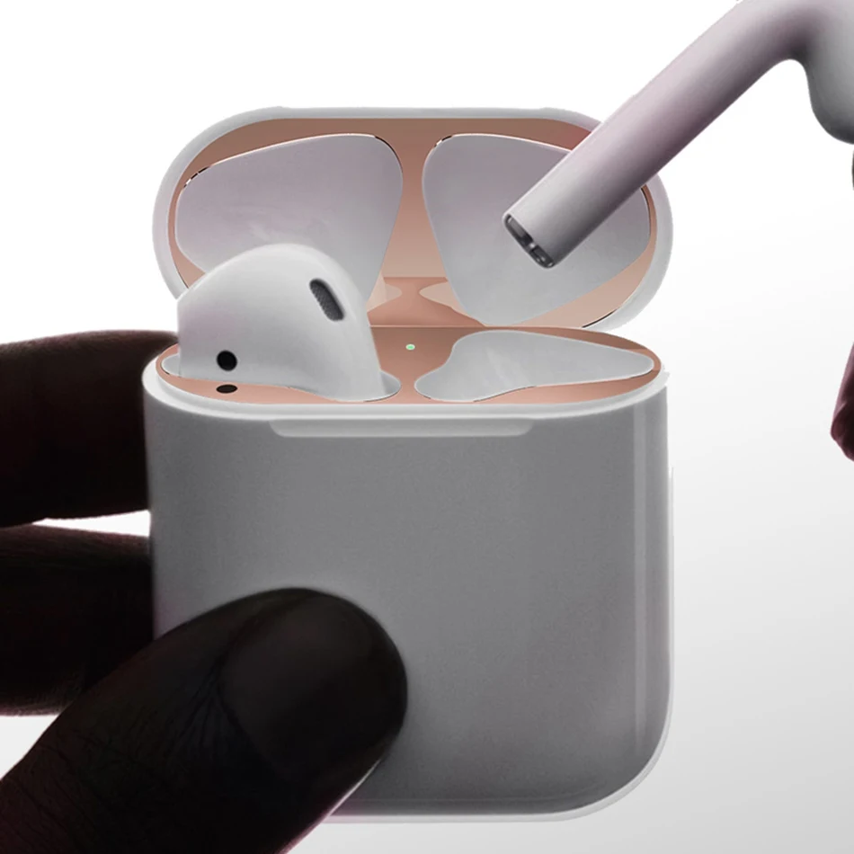 2019 Metal Dust Guard Sticker For Apple AirPods Ultra-Thin Accessory Protective Dust-proof Skin Protection | Электроника