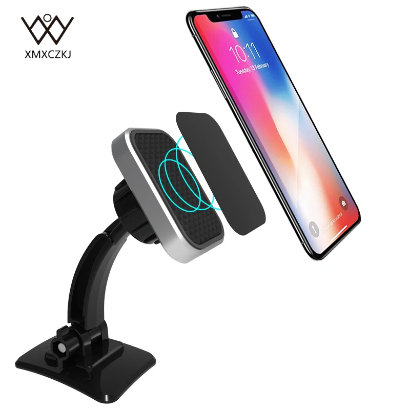 

Magnetic Phone Holder For iPhone X Car Dashboard Mount Mobile Phone Holder Universal Magnet Cell Phone Holder Stand for Samsung
