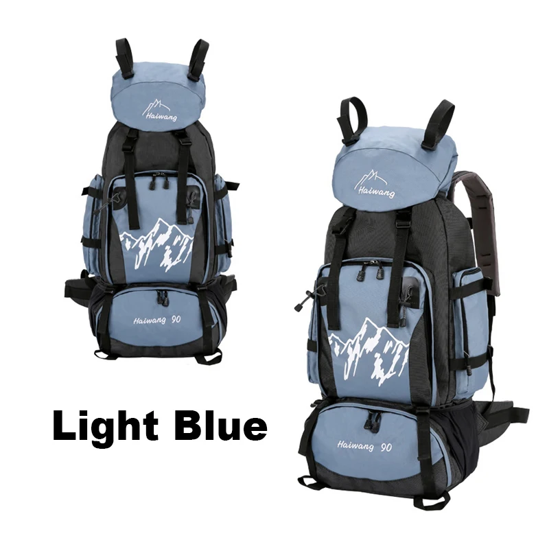 Нейлоновый 90L дорожный рюкзак для альпинизма походная Сумка кемпинга спорта на открытом воздухе