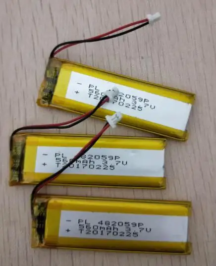 Бесплатная доставка 3 шт./лот 7 в 502060 482059 560 мАч полимерная литий ионная батарея lipo