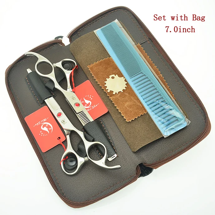 HA0395 with Bag Meisha 7 дюймов Профессиональные Парикмахерские ножницы продукты Япония 440c парикмахерские ножницы для парикмахерской триммер для стрижки волос HA0395 - Цвет: HA0395 with Bag