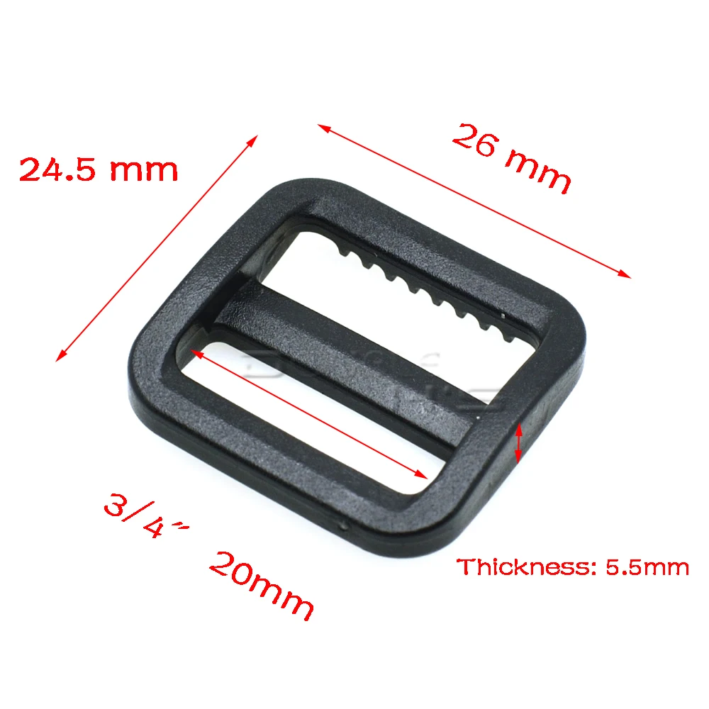 Пластиковый слайдер Tri Glide регулировать пряжки более широкий стиль лямки рюкзака