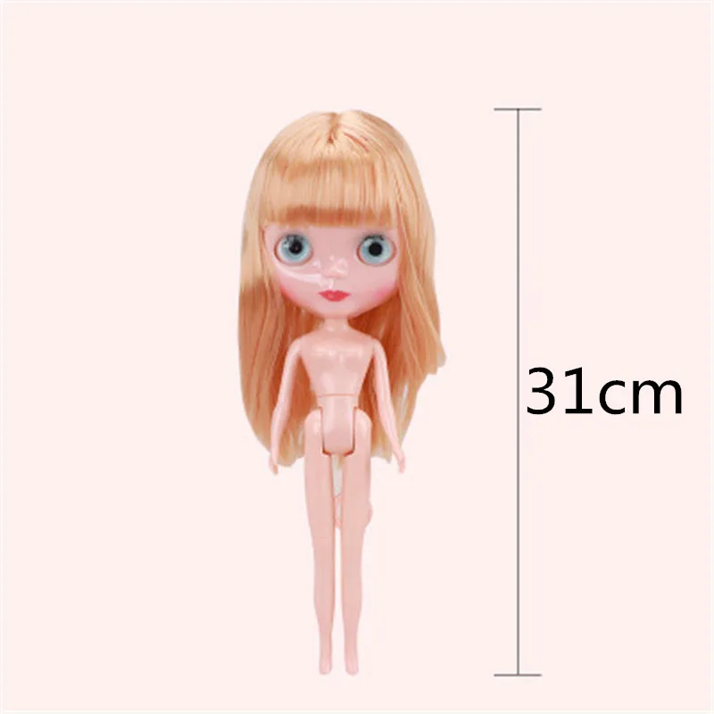 31 см Мода gir фабрика blyth кукла шарнир тело DIY обнаженные игрушки BJD цвет волос