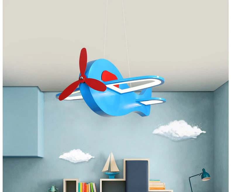 Modern led Hanging Chandelier for Children Room boy girl kids Room Hanging Plane Dream pendant Chandelier Fixture Free Shipping