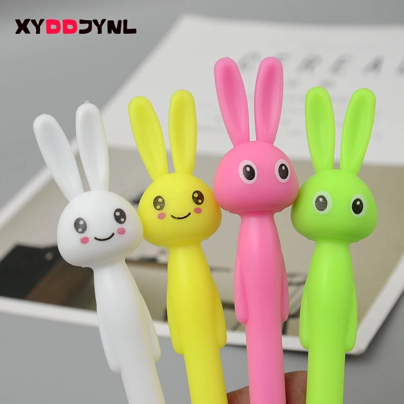 2 предмета красочные кролик гелевые ручки кавайные канцелярские принадлежности