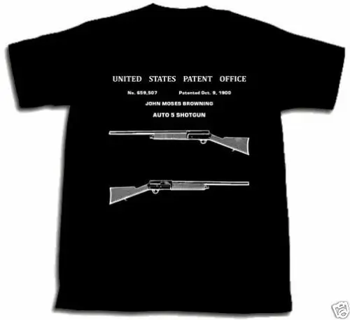 Футболка унисекс с крутым принтом Browning Auto 5 Shotgun A5 новинка S M L XL 2XL 3XL 2019|Мужские