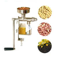 manual oil press machine household health peanut seeds nuts olive oil expeller stainless steel oil extractor