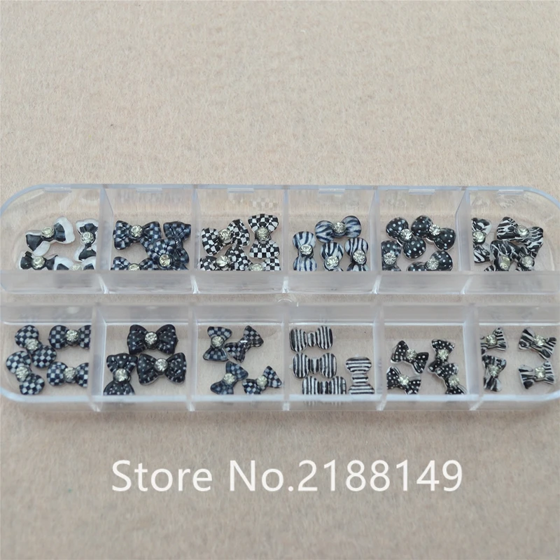 Аксессуары для дизайна ногтей 60 шт. бантик блестящие стразы принадлежности