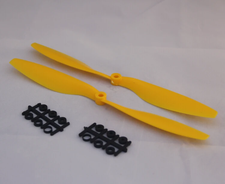 Желтый 1045 2 пара/лот CW/CCW винт мультиротора пластиковый Gemfan|gemfan 1045|plastic propellercw ccw