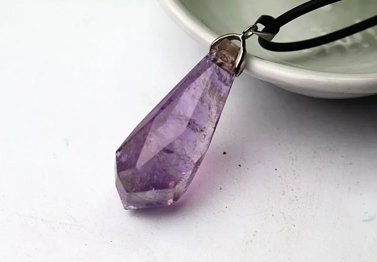 Женское Ожерелье с кулоном из кварцевого кристалла лечебные натуральные камни и