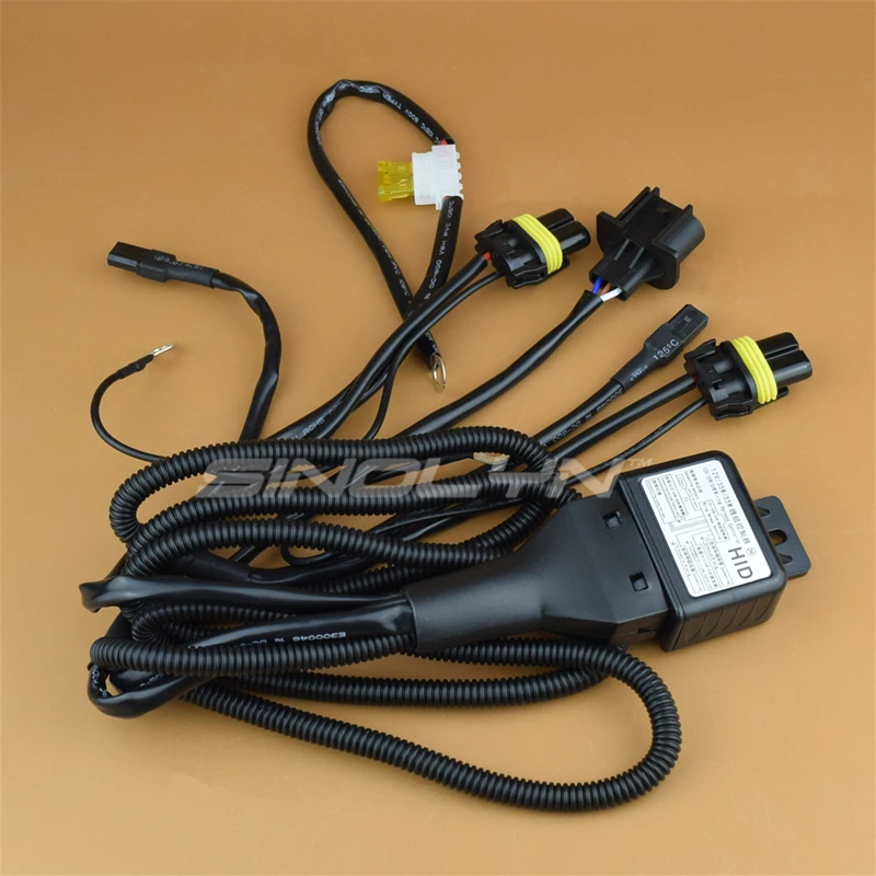 Автомобиля 12V 35 W/55 W H4 9003 HB2 9004 9007 H13 ксеноновые Реле для Биксеноновые линзы прожекторного типа Управление проводки Управление; провод+ предохранитель