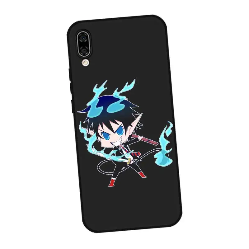 P022 Blue Exorcist Black Silicone Case Cover For Huawei Honor 8C 8X 9 10 20i V10 V20 Note10 Max Lite Magic2 |