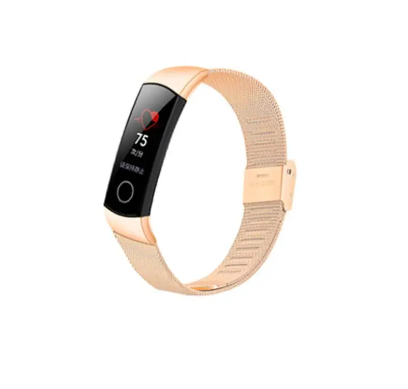 Ремешок для Honor Band 5/4 Миланская петля металлический ремешок из нержавеющей стали для huawei Honor Band 4 5 сменный Браслет