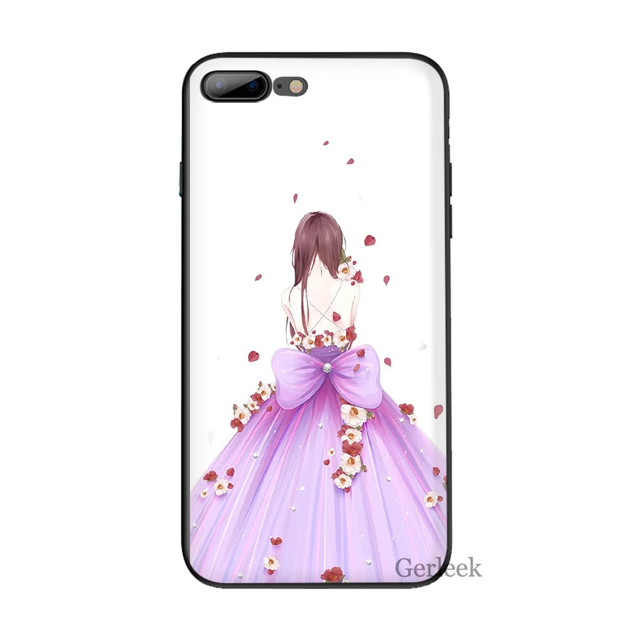Чехол для телефона свадебное платье девочек iPhone 6 6S 5 5S SE XR X XS MAX 8 7