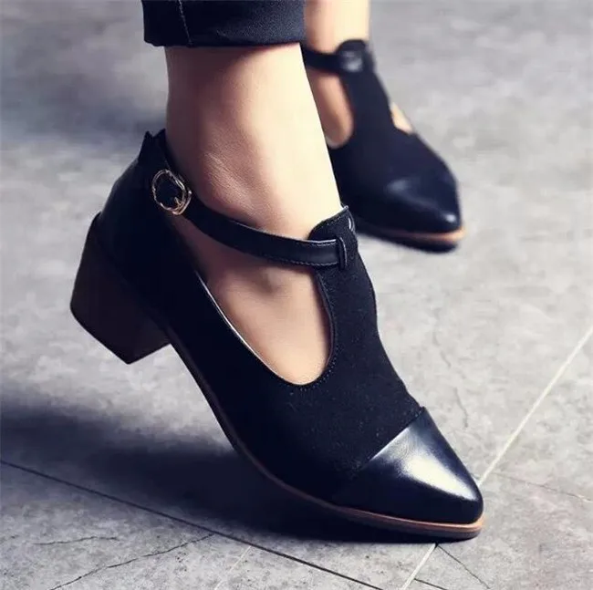 Женские туфли оксфорды Женская обувь с острым носком на плоской подошве|ladies shoes