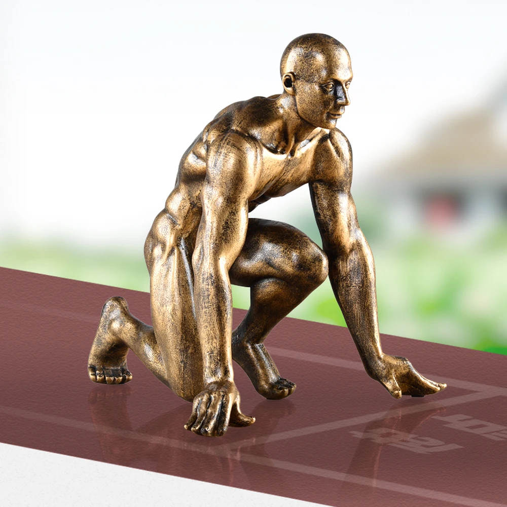 

1 PCS European starting point sculpture abstract figures like model artwork ornament resin send friends to move gifts LU622424