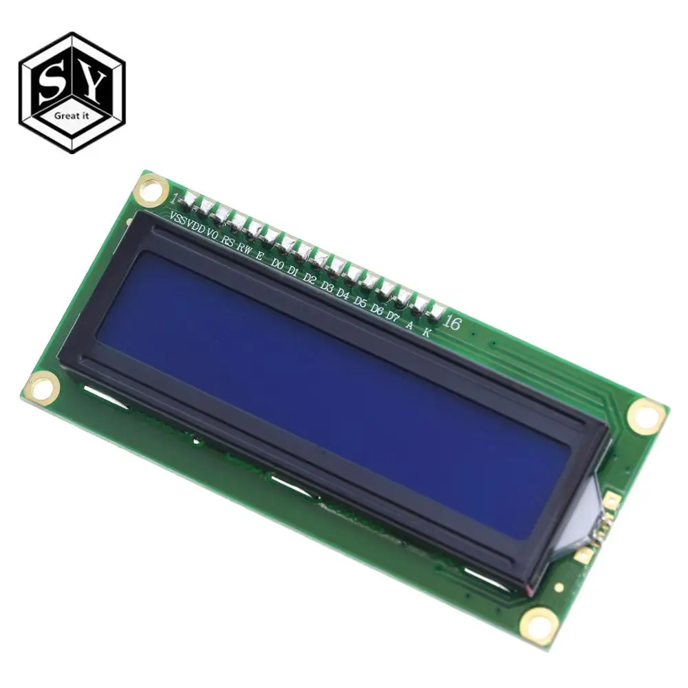 1 шт. модуль Great IT LCD 1602 синий зеленый экран ЖК дисплея 16x2 символа HD44780 контроллер