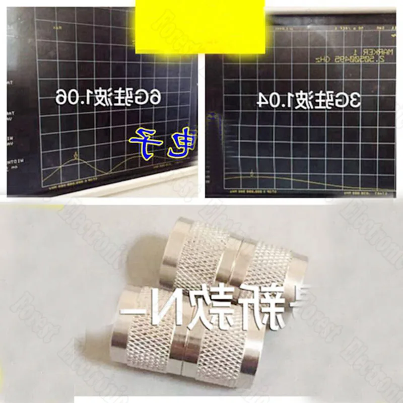 

10pcs/lot N-JJ Double Male Connector Feeder Adapter 50-12F