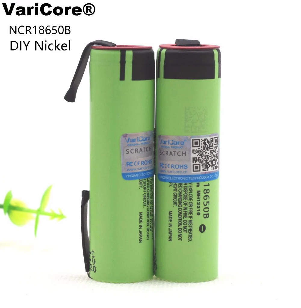 Литий ионный аккумулятор VariCore NCR18650B 18650 в 3 7 мАч|li-ion battery|3.7v batteryrechargeable battery |