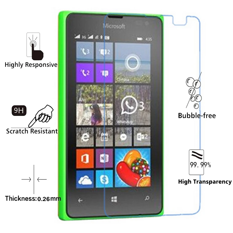 2.5D Закаленное стекло для Nokia Microsoft Lumia 430 9H Взрывозащищенная защитная пленка N430 Dual