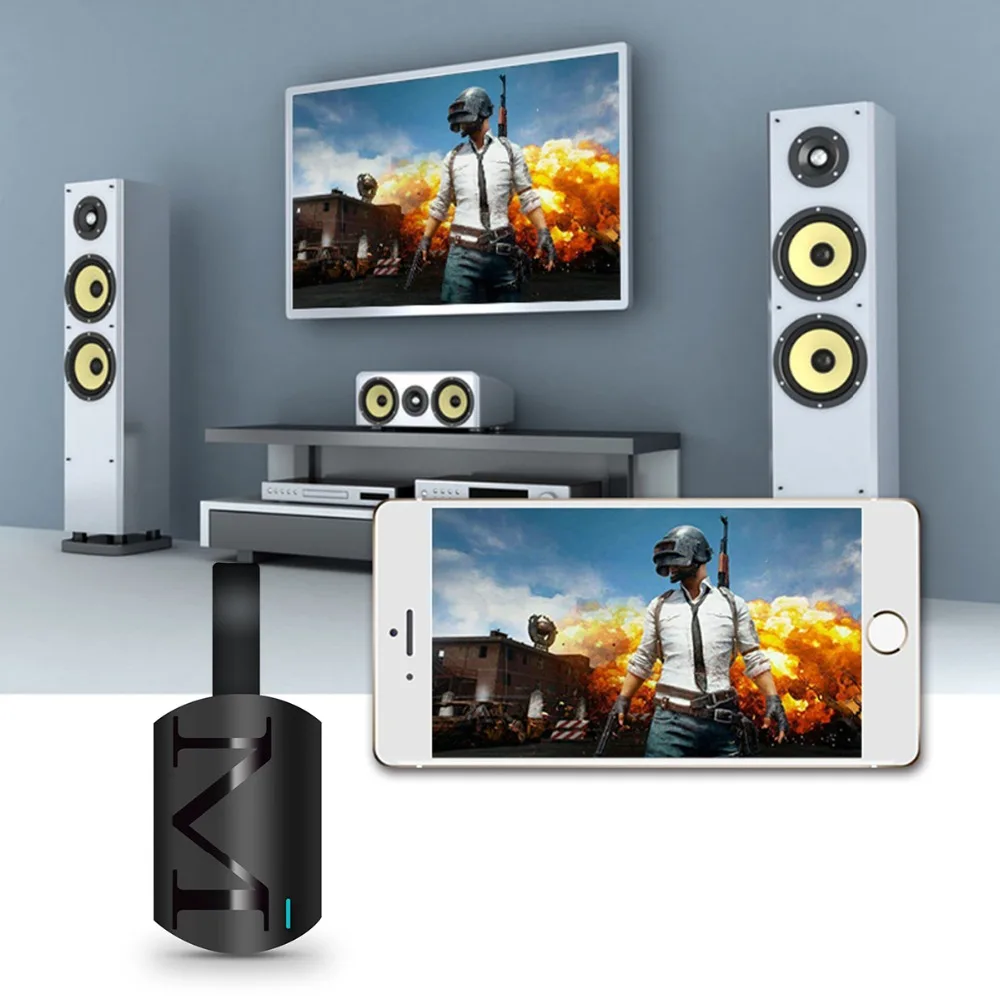 Беспроводной адаптер SOONHUA Wi-Fi приемник с дисплеем 1080P HD ТВ-флешка Miracast Airplay