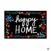 funny printed doormat entrance mat non slip doormat happy home door mat for indooroutdoor use non woven fabric top 18x30 inc